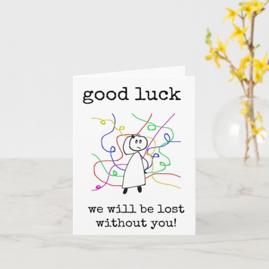 Viel Glück, Mitarbeiter, Boss, Mitarbeiter, Verlas Karte (Gelbe Blume)