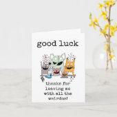 Viel Glück, Mitarbeiter, Boss, Mitarbeiter, Verlas Karte (Gelbe Blume)