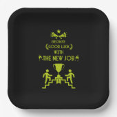 Viel Glück-Neuauftrag Pappteller (Vorderseite)