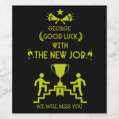 Viel Glück-Neuauftrag Weinetikett (Einzelnes Label)