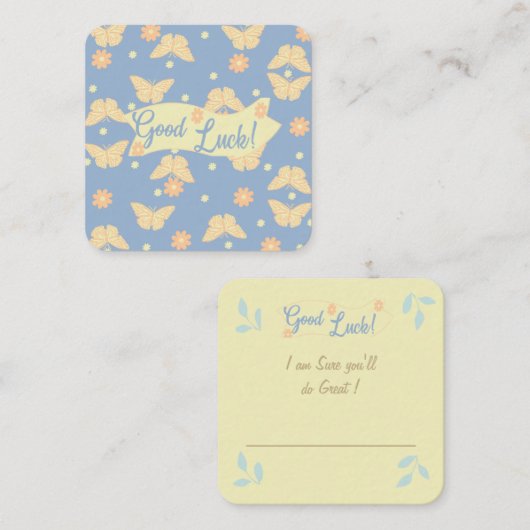 Viel Glück Note Card: Mitteilungskarte (Vorne/Hinten)