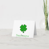 Viel Glück-Note-Karte Karte (Rückseite)