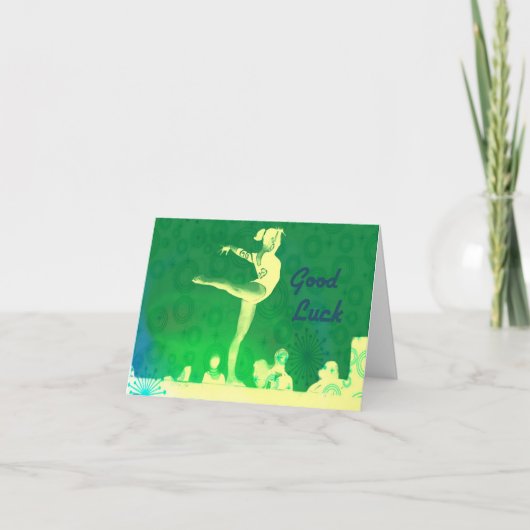 Viel Glück-Note-Karte Karte (Vorderseite)