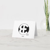 Viel Glück-Notecards Karte (Rückseite)