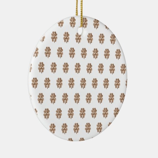 Viel Glück oder Ihr Text, vier leere Klappen Keramik Ornament (Rechts)