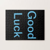 Viel Glück oder Ihr Worträtsel Puzzle (Horizontal)