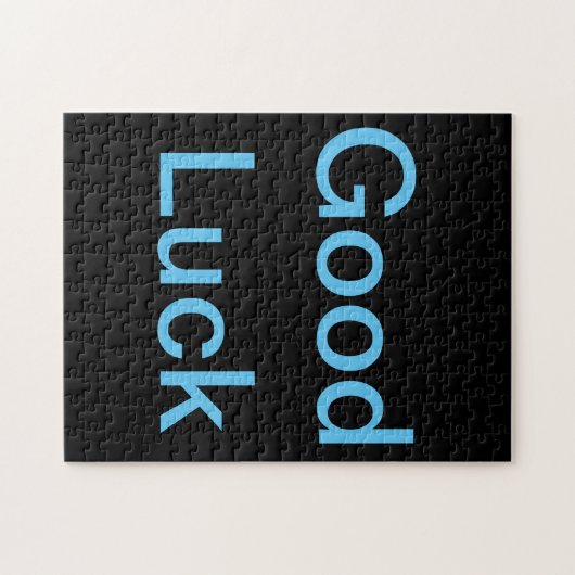 Viel Glück oder Ihr Worträtsel Puzzle (Horizontal)