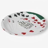 Viel Glück Pappteller (Schrägansicht)