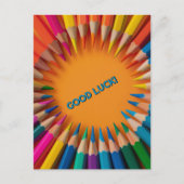 Viel Glück Pencils Back-to-School Postkarte (Vorderseite)