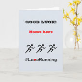 Viel Glück personalisierter Sportler Karte (Gelbe Blume)