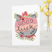 Viel Glück-Pferdeschuh Karte (Gelbe Blume)