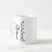 Viel Glück Poker Terrier Kaffeetasse (Vorderseite Links)