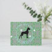 Viel Glück Postkarte (Stehend Vorderseite)