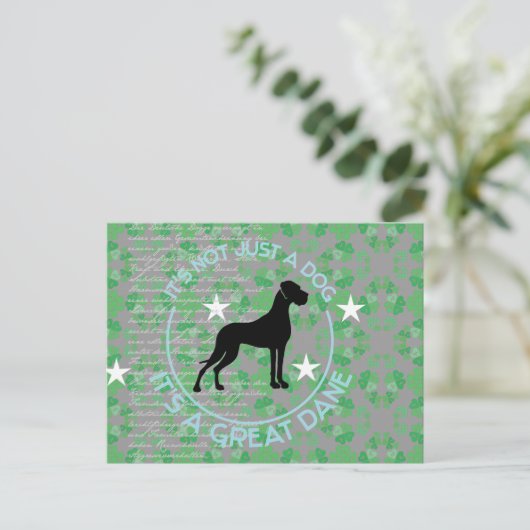 Viel Glück Postkarte (Stehend Vorderseite)