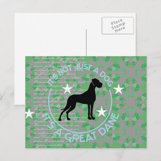 Viel Glück Postkarte (Vorne/Hinten)