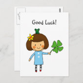 viel Glück Postkarte (Vorne/Hinten)