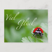Viel Glück! Postkarte (Vorderseite)