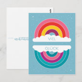 Viel Glück Postkarte (Vorne/Hinten)