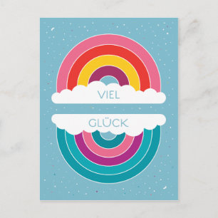 Viel Glück Postkarte