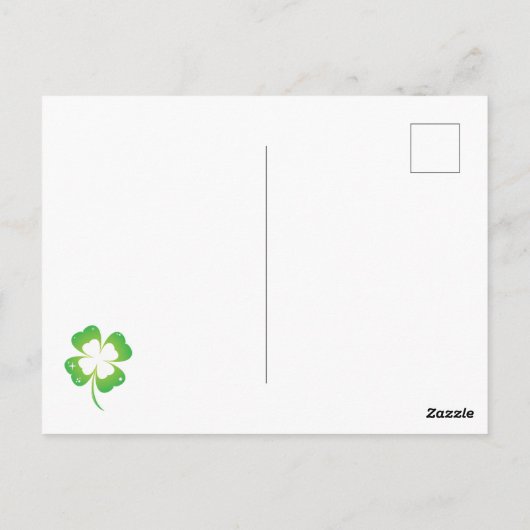 viel Glück Postkarte (Rückseite)