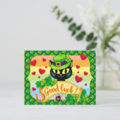 viel Glück! Postkarte (Stehend Vorderseite)