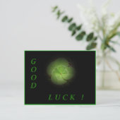 Viel Glück Postkarte (Stehend Vorderseite)