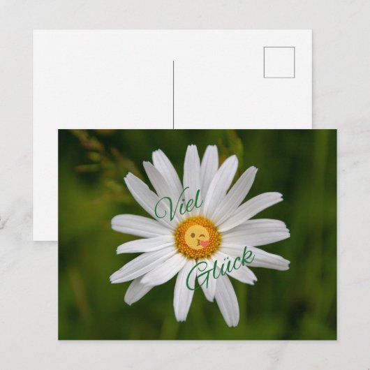 Viel Glück! Postkarte (Vorne/Hinten)