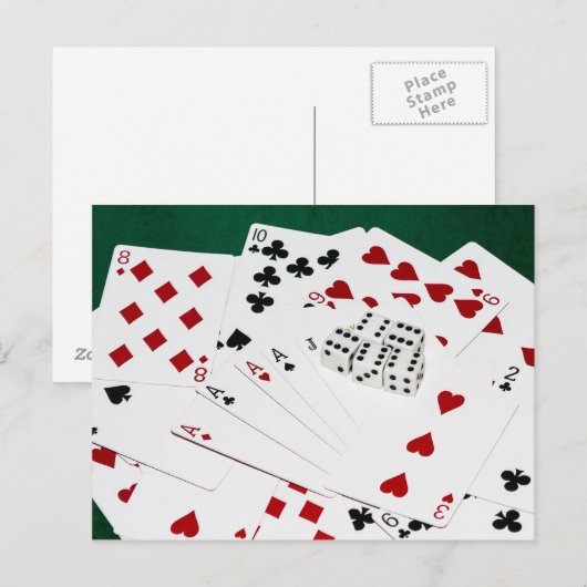 Viel Glück Postkarte (Vorne/Hinten)