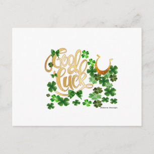 Viel Glück Postkarte