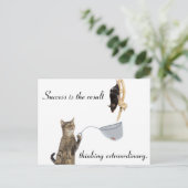 Viel Glück Postkarte (Stehend Vorderseite)