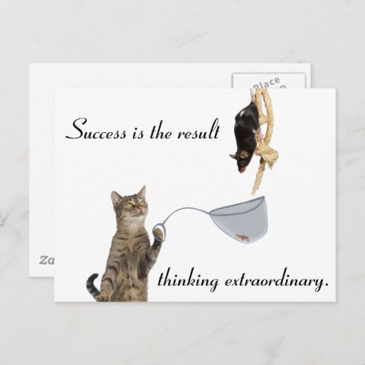 Viel Glück Postkarte (Vorne/Hinten)