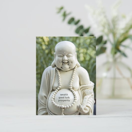 viel Glück Postkarte (Stehend Vorderseite)