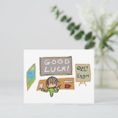 Viel Glück-Prüfungen Postkarte (Stehend Vorderseite)