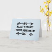 Viel Glück-Querland-Läufer-Gruß-Karte Karte (Gelbe Blume)