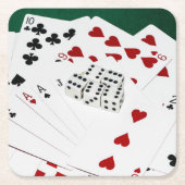 Viel Glück Rechteckiger Pappuntersetzer (Vorderseite)