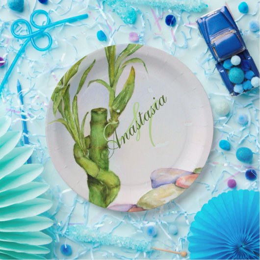 VIEL GLÜCK RETIREMENT PARTY MONOGRAMM PAPPTELLER (Party)