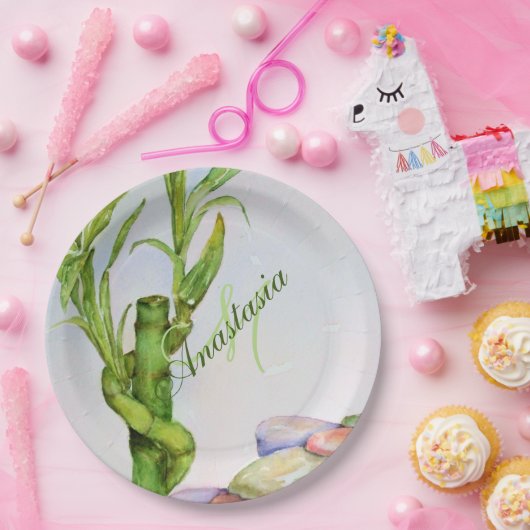 VIEL GLÜCK RETIREMENT PARTY MONOGRAMM PAPPTELLER (Party)