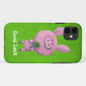 Viel Glück-Schwein Case-Mate iPhone Hülle (Rückseite (Horizontal))