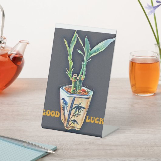 Viel Glück Sockelschild (In SItu)