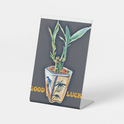 Viel Glück Sockelschild (Vorderseite)