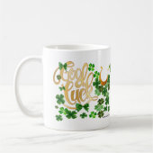 Viel Glück ( St.Patricks Day ) Geschenk Kaffee Tas Kaffeetasse (Links)