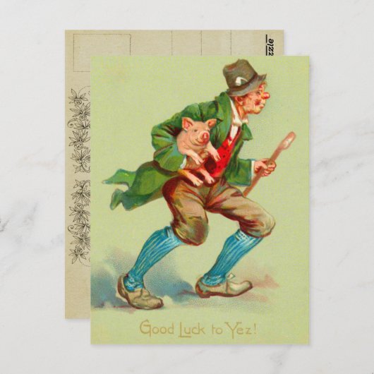 Viel Glück St. Patrick's Day Postkarten (Vorne/Hinten)