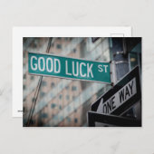 Viel Glück Street Postkarte (Vorne/Hinten)