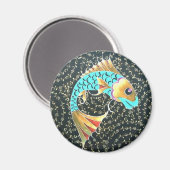 Viel Glück-Symbolchance Magnet (Vorderseite/Rückseite)