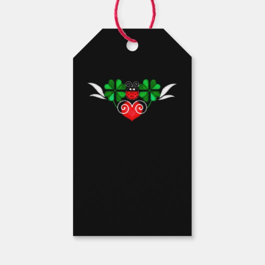 Viel Glück-Tag Geschenkanhänger (Rückseite)