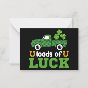 Viel Glück Traktor Jungen St Patricks Tag Kinder Mitteilungskarte