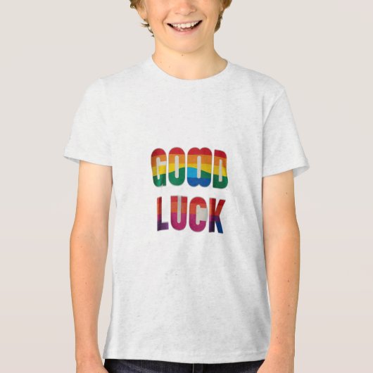 VIEL GLÜCK Tri-Blend SHIRT (Vorderseite)