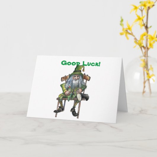 viel Glück verlass Karte (Gelbe Blume)