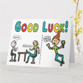 Viel Glück Verlassend Arbeit Karte (Gelbe Blume)