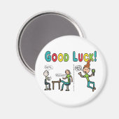 Viel Glück Verlassend Arbeit Magnet (Vorderseite/Rückseite)